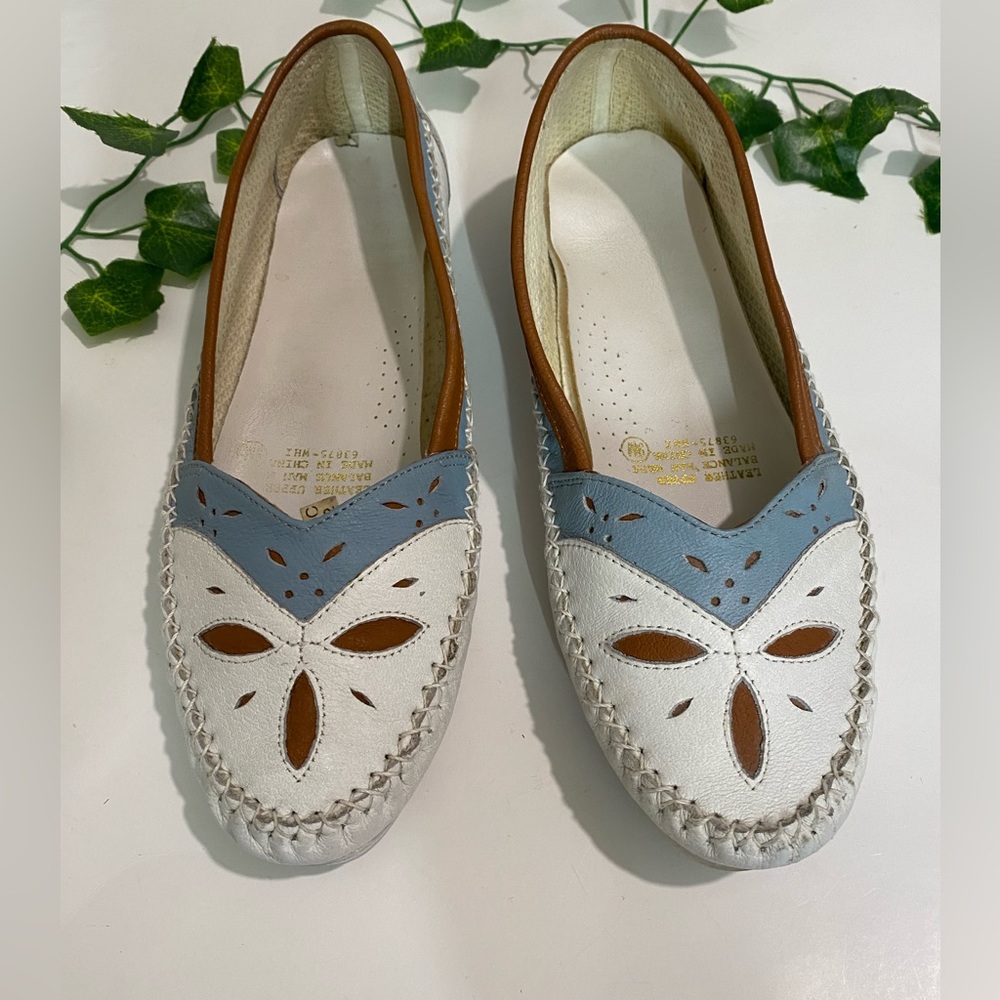 Genuine Leather Upper Balance Shoes Flats